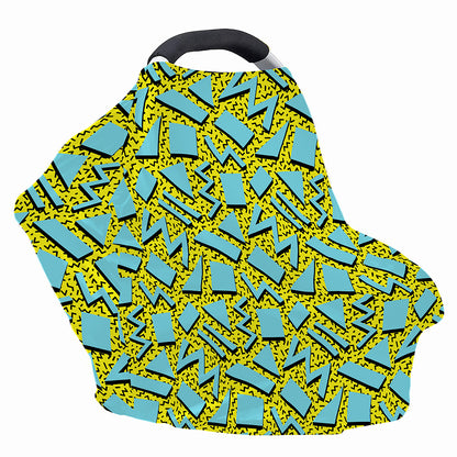 Retro Funky Pattern Print Baby Seat Cover