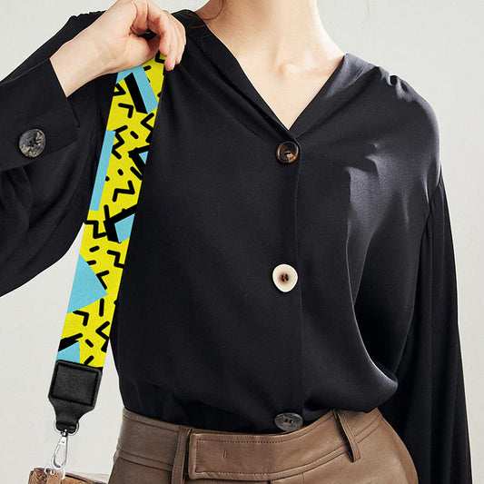 Retro Funky Pattern Print Bag Strap