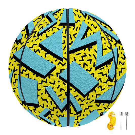 Retro Funky Pattern Print Basketball