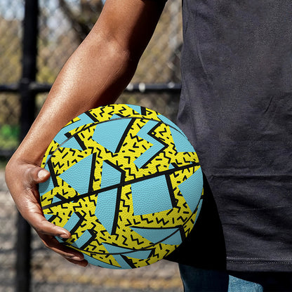 Retro Funky Pattern Print Basketball