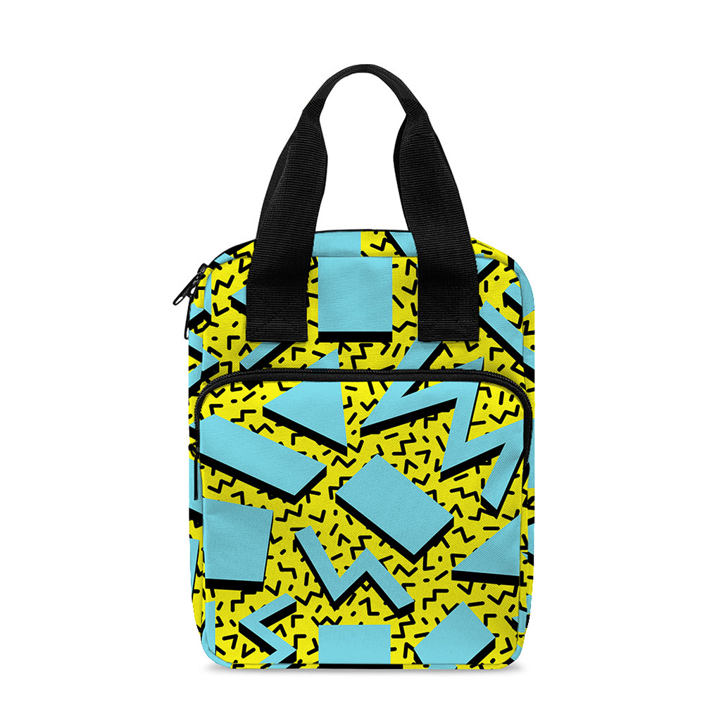 Retro Funky Pattern Print Bible Tote Bag