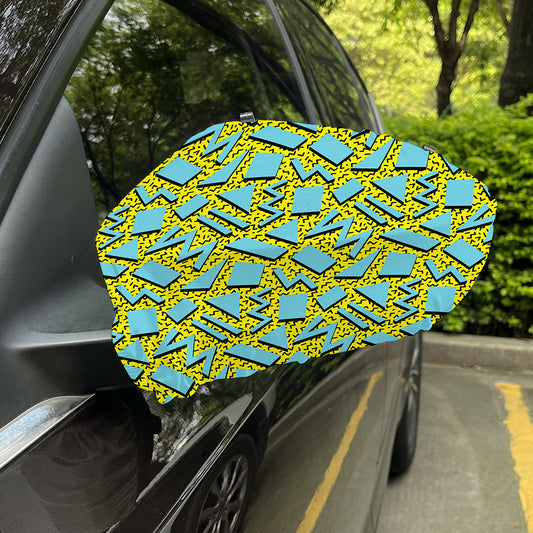 Retro Funky Pattern Print Car Side Mirror Covers