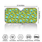 Retro Funky Pattern Print Car Windshield Sun Shade