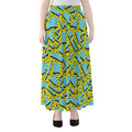 Retro Funky Pattern Print Chiffon Maxi Skirt