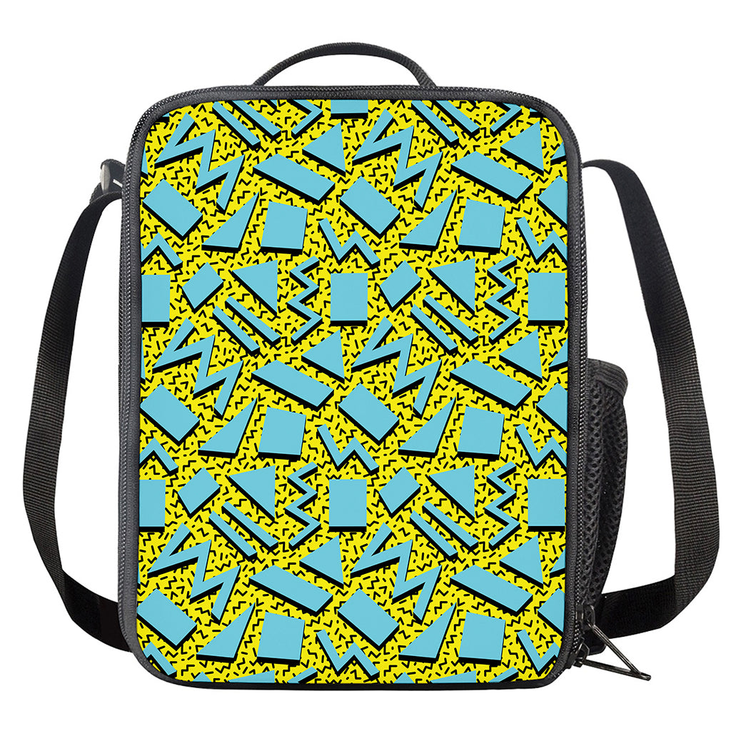 Retro Funky Pattern Print Crossbody Lunch Bag