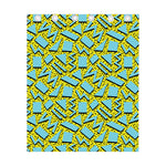 Retro Funky Pattern Print Curtain