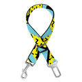 Retro Funky Pattern Print Dog Seat Belt
