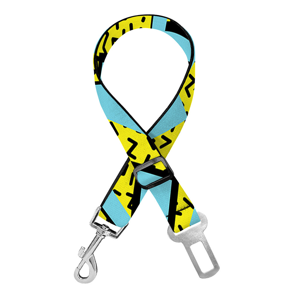 Retro Funky Pattern Print Dog Seat Belt