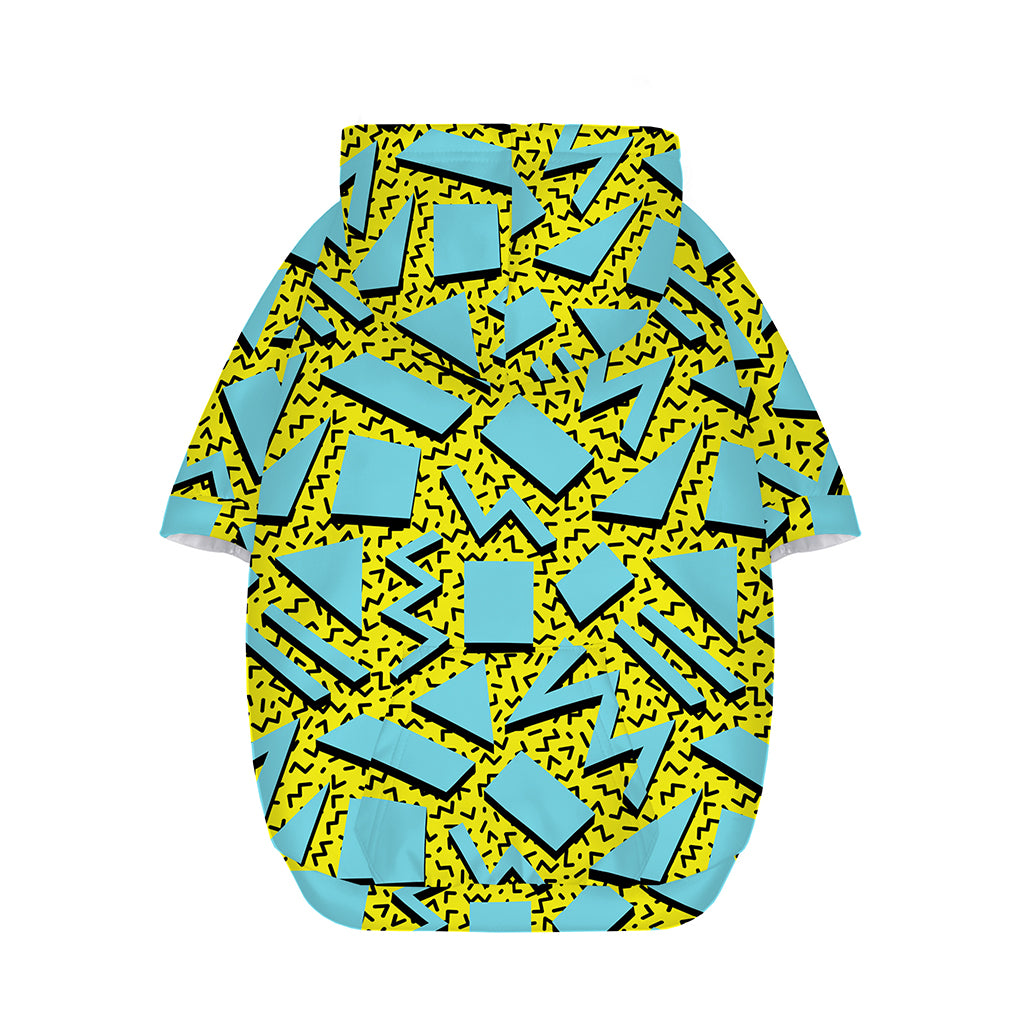 Retro Funky Pattern Print Dog Zip Up Hoodie