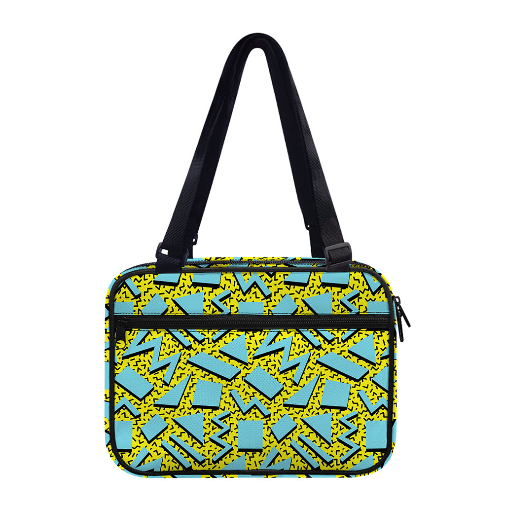 Retro Funky Pattern Print Double Strap Bible Bag