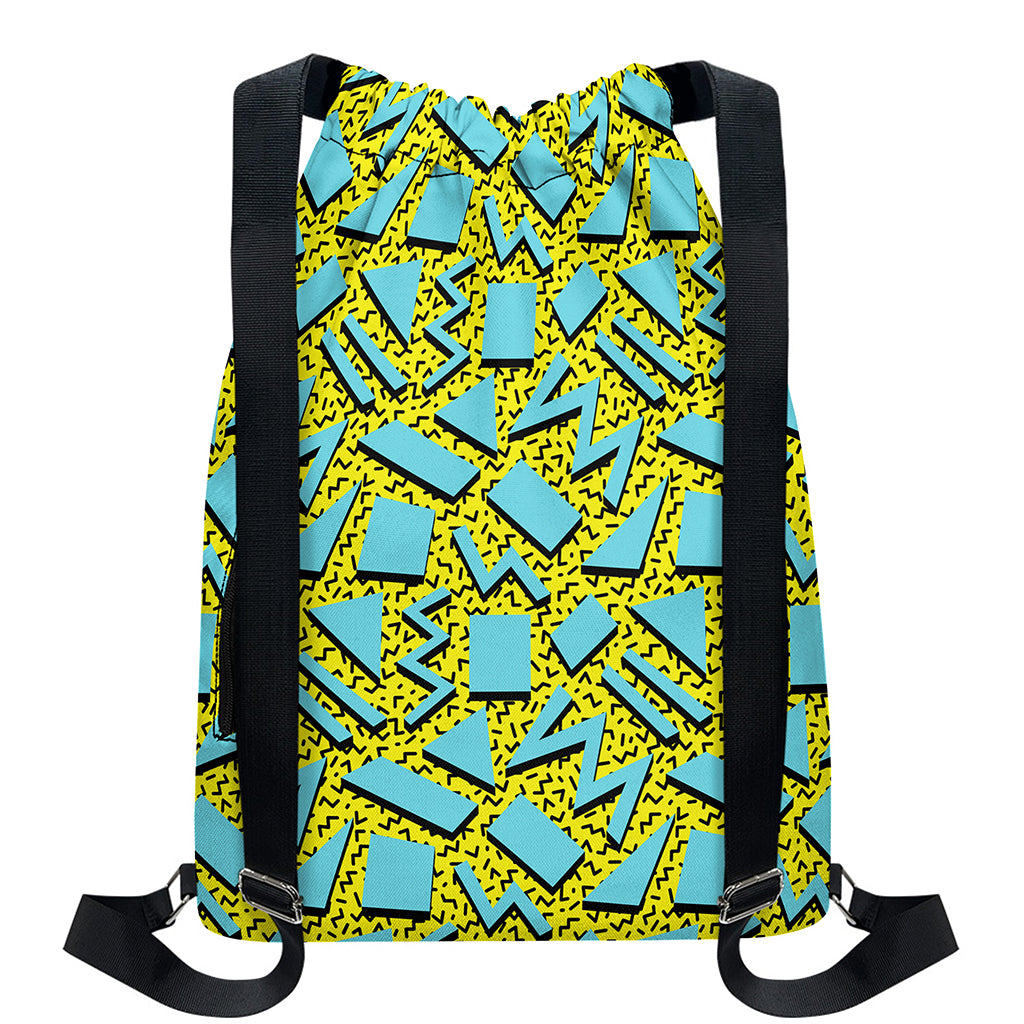 Retro Funky Pattern Print Drawstring Backpack