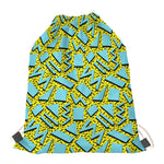 Retro Funky Pattern Print Drawstring Bag