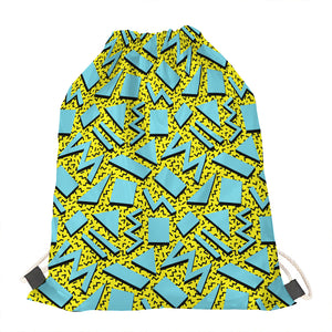 Retro Funky Pattern Print Drawstring Bag