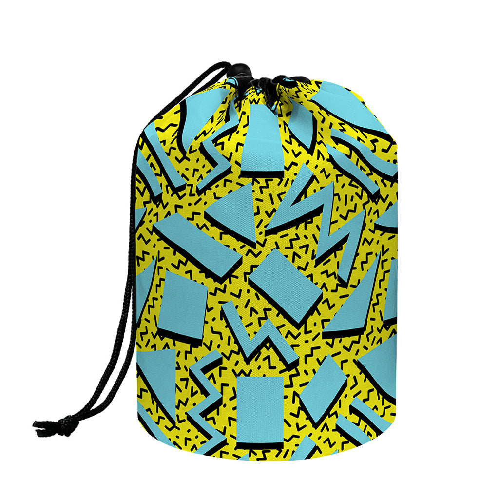 Retro Funky Pattern Print Drawstring Makeup Bag