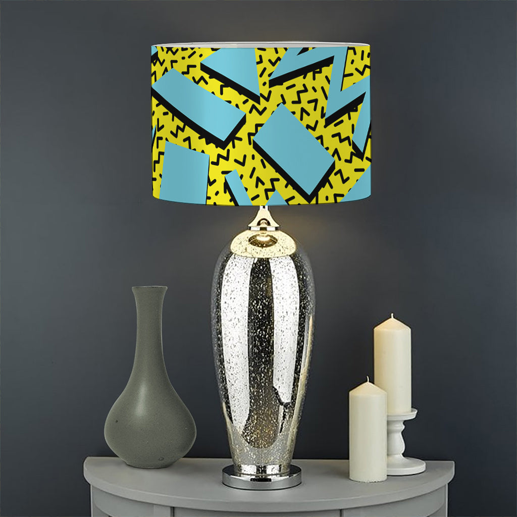 Retro Funky Pattern Print Drum Lamp Shade