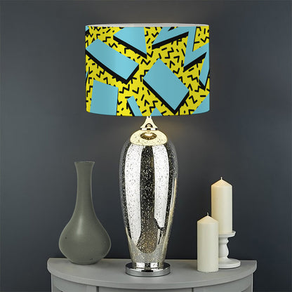 Retro Funky Pattern Print Drum Lamp Shade