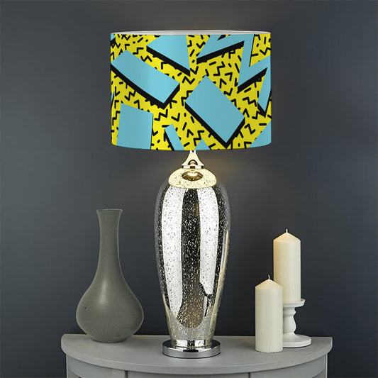 Retro Funky Pattern Print Drum Lamp Shade