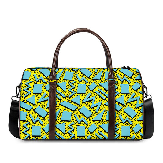 Retro Funky Pattern Print Duffle Bag