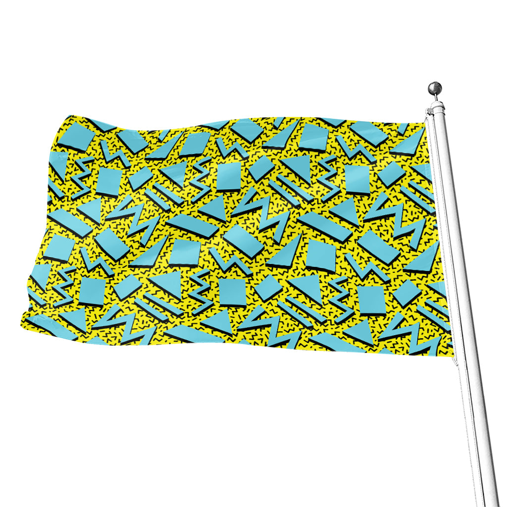 Retro Funky Pattern Print Flag