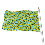 Retro Funky Pattern Print Flag