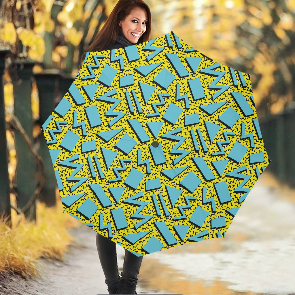 Retro Funky Pattern Print Foldable Umbrella