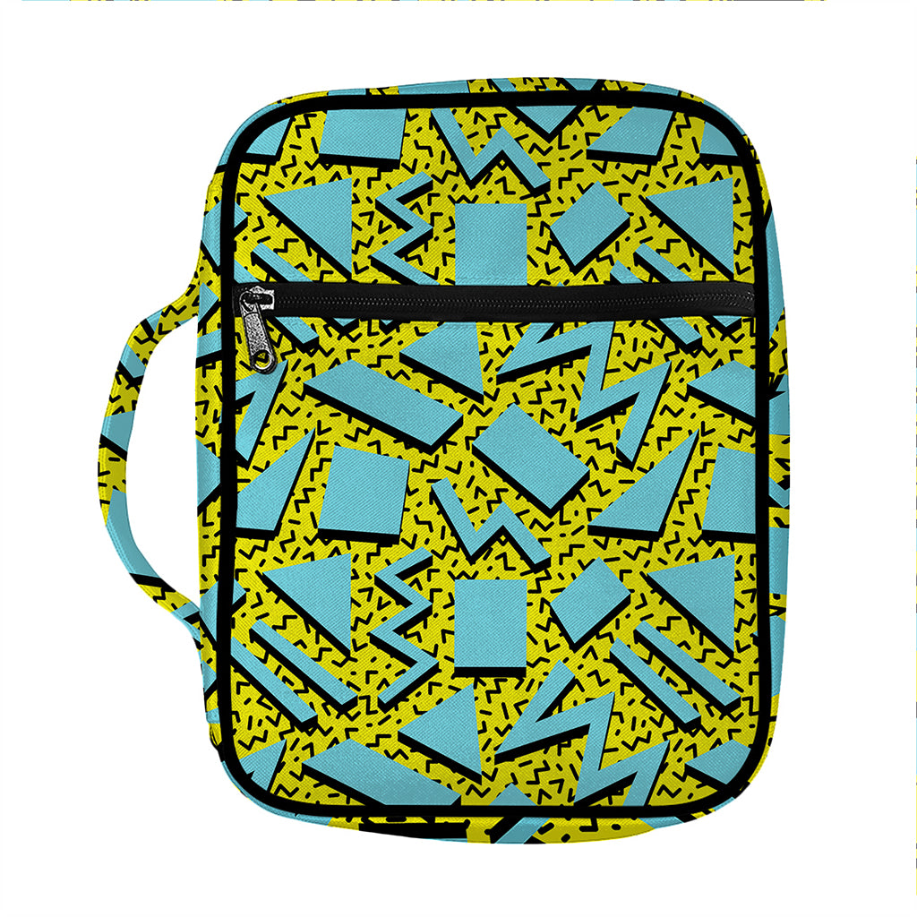 Retro Funky Pattern Print Front Pocket Bible Bag