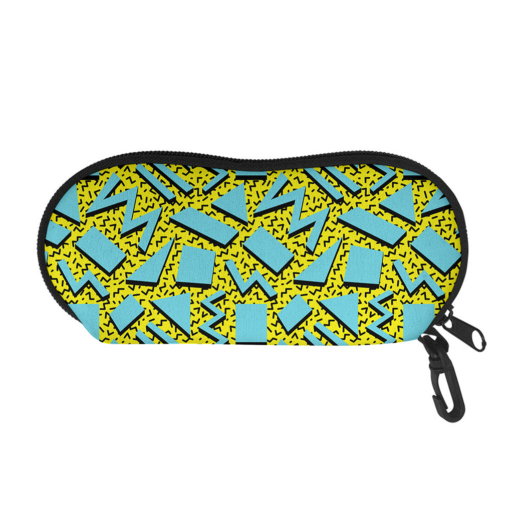 Retro Funky Pattern Print Glasses Case