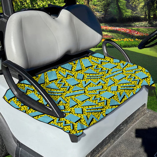 Retro Funky Pattern Print Golf Cart Seat Cover
