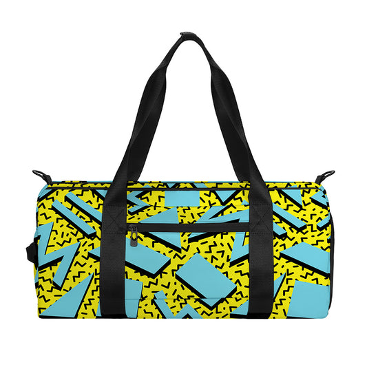 Retro Funky Pattern Print Gym Bag
