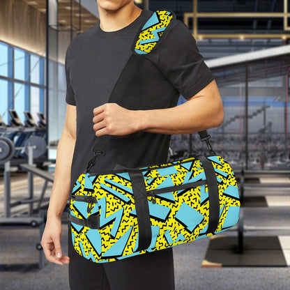 Retro Funky Pattern Print Gym Bag
