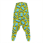 Retro Funky Pattern Print Hammer Pants