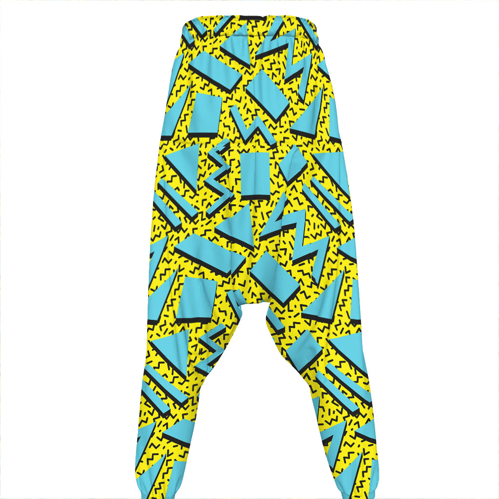 Retro Funky Pattern Print Hammer Pants