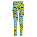 Retro Funky Pattern Print High-Waisted Pocket Leggings