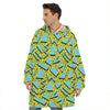 Retro Funky Pattern Print Hoodie Blanket