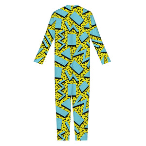 Retro Funky Pattern Print Jumpsuit