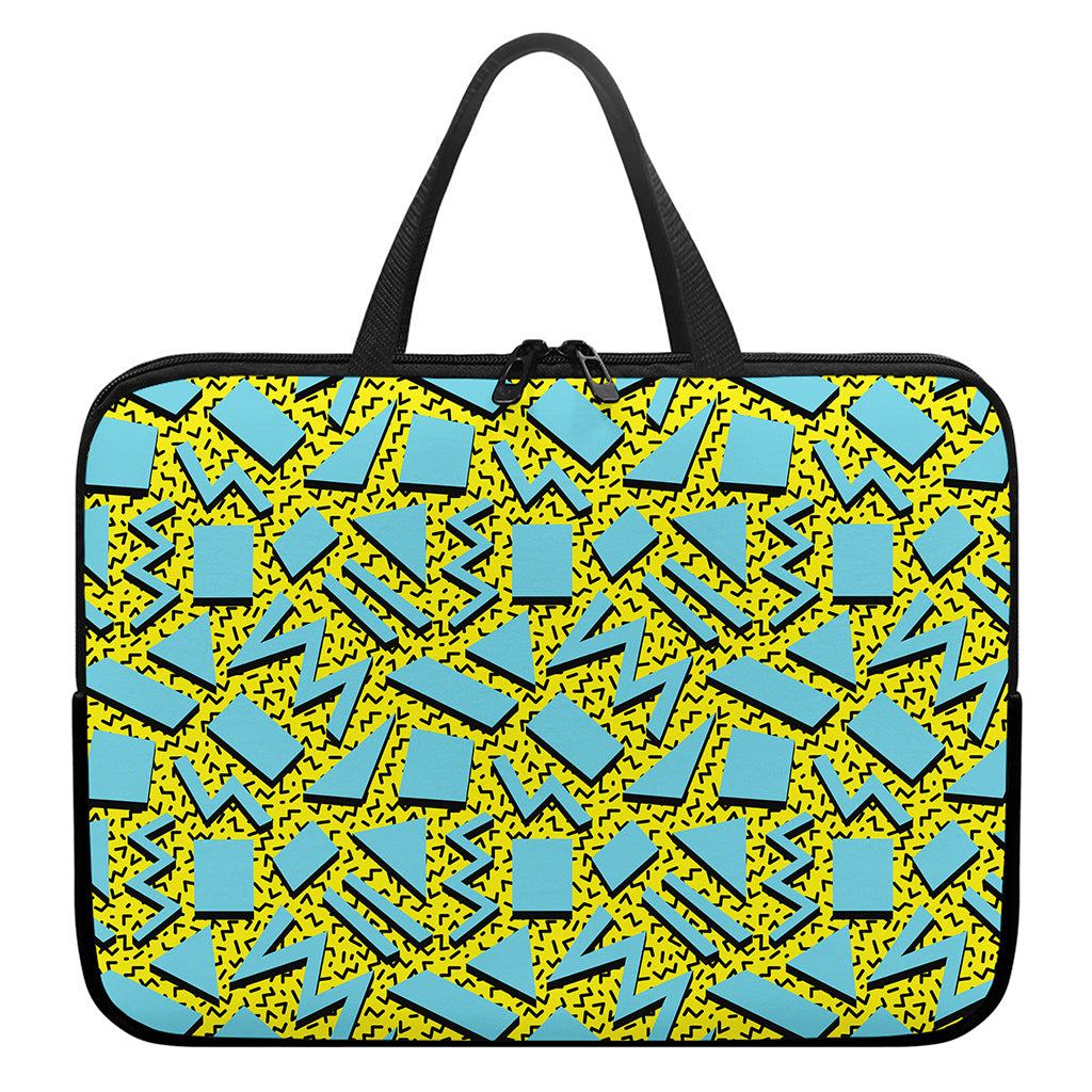 Retro Funky Pattern Print Laptop Sleeve With Handle