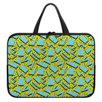 Retro Funky Pattern Print Laptop Sleeve With Handle