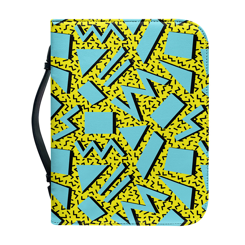Retro Funky Pattern Print Leather Bible Cover