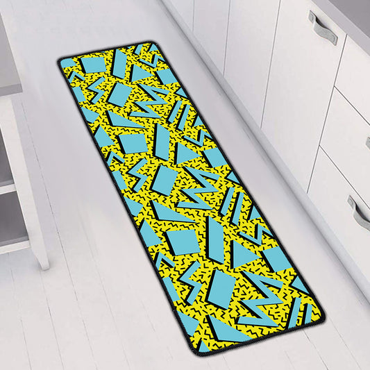 Retro Funky Pattern Print Long Kitchen Mat
