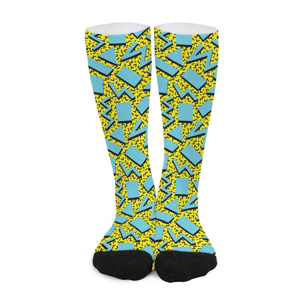 Retro Funky Pattern Print Long Socks