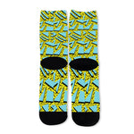 Retro Funky Pattern Print Long Socks