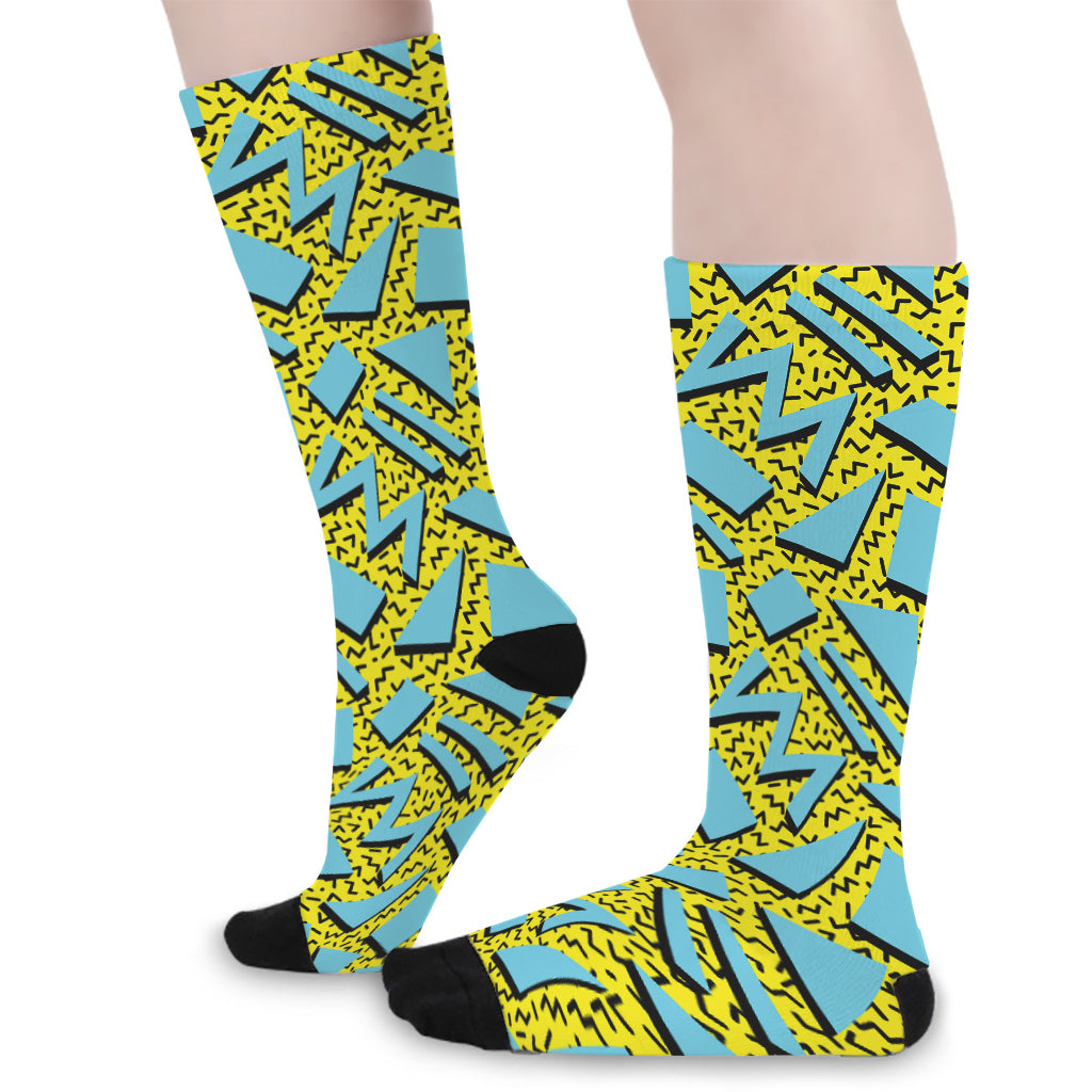 Retro Funky Pattern Print Long Socks