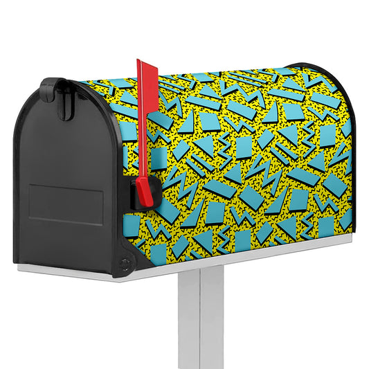 Retro Funky Pattern Print Mailbox Cover