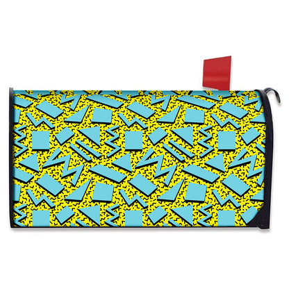 Retro Funky Pattern Print Mailbox Cover