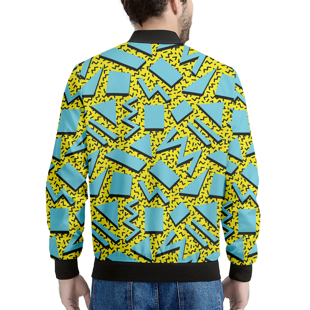 Retro Funky Pattern Print Men's Bomber Jacket