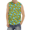 Retro Funky Pattern Print Men's Fitness Tank Top