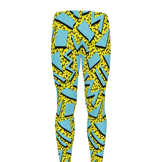 Retro Funky Pattern Print Men's leggings