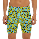 Retro Funky Pattern Print Men's Long Boxer Briefs