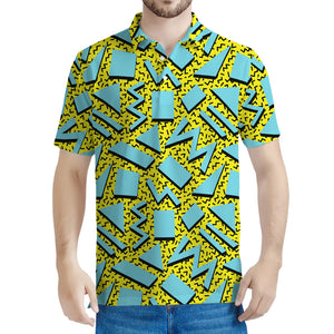 Retro Funky Pattern Print Men's Polo Shirt