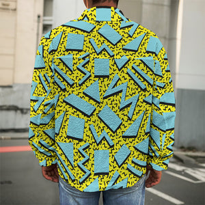 Retro Funky Pattern Print Men's Shirt Jacket